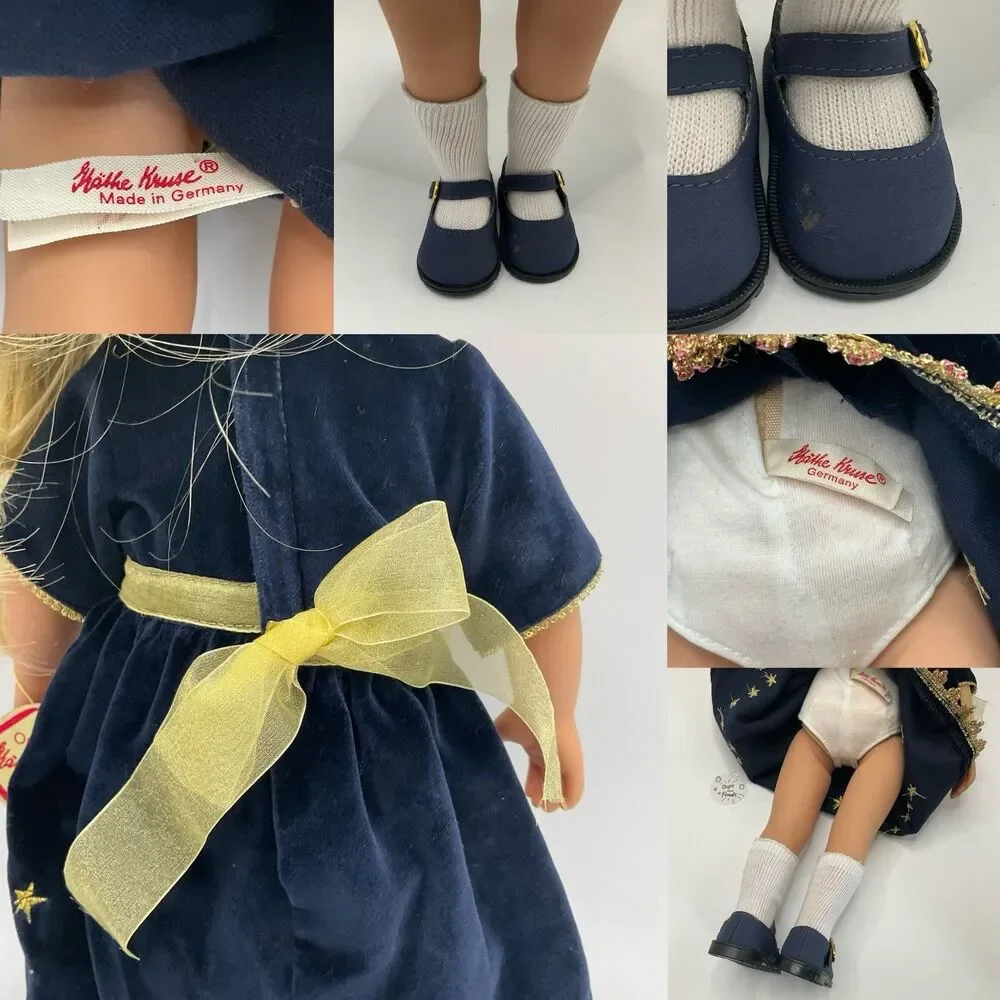 RARE Käthe Kruse Doll Lot of 2 Germany Original Outfits & Extra Accessories